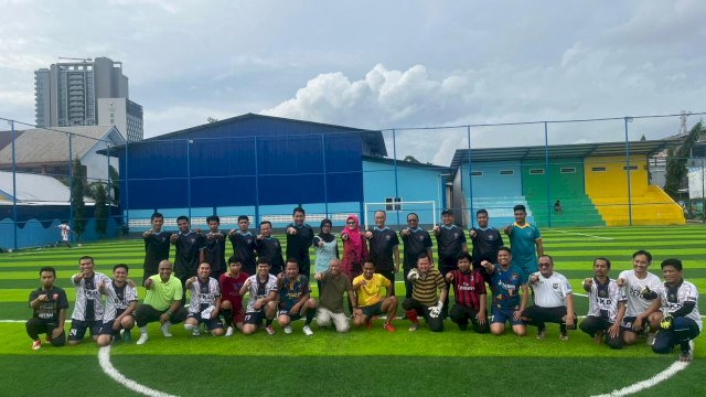Laga Persahabatan Pemprov Sulsel-BKN Berakhir Imbang 3&ndash;3