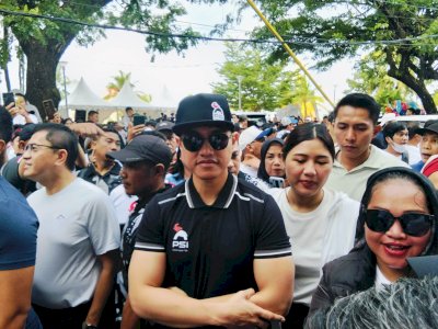 Lepas Peserta Jalan Sehat PSI,Kaesang Pangarep : Ajang Silaturrahmi Antara Kader Dan Bagian Dari Agenda Rakernas