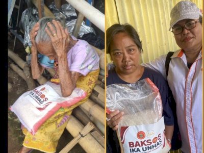 Tim Berkah Ramadhan IKA Unhas Bekerja Siang Malam Distribusi Beras ke Warga