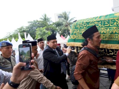 Wali Kota Makassar Pimpin Upacara, Pelepasan Jenazah Asisten I Andi Muhammad Yasir