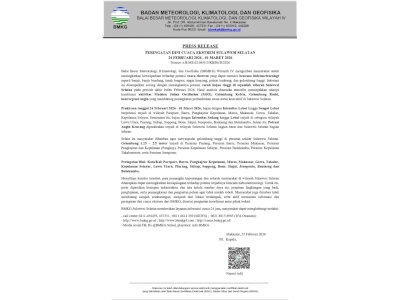 Lebat dan Angin Kencang Mengintai Sejumlah Wilayah Sulsel, BMKG Keluarkan Peringatan Dini