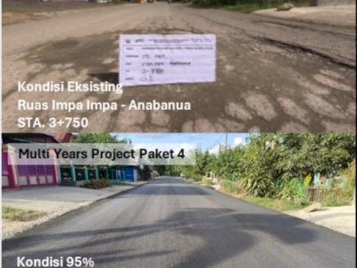 Gubernur Sulsel: Progres MYP Paket 4 Ruas Impa-impa-Anabanua Wajo Capai 95 Persen