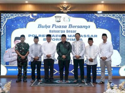 Bukber Polrestabes Makassar, Kapolrestabes Rayakan Milad ke-50 Bersama Forkopimda