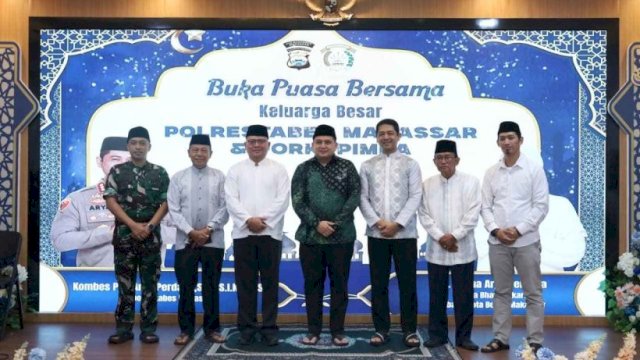 Bukber Polrestabes Makassar, Kapolrestabes Rayakan Milad ke-50 Bersama Forkopimda