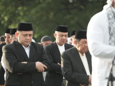 Appi Aliyah Salat Id Bersama Ribuan Warga di Lapangan Karebosi