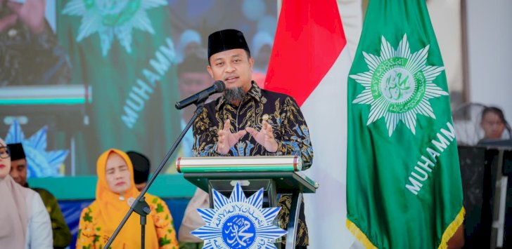 Hadiri Syawalan Muhammadiyah, Gubernur Sulsel Apresiasi Peran Strategis dalam Pengembangan SDM