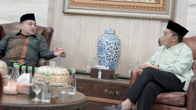 Hangatnya Silaturahmi Idulfitri, Munafri dan Danny Pomanto Bahas Masa Depan Makassar