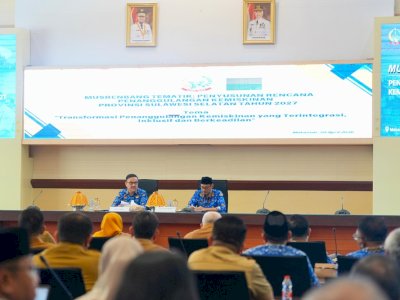 Sekda Sulsel Buka Musrenbang Penanggulangan Kemiskinan 2027, Perkuat Intervensi Terintegrasi dan Tepat Sasaran