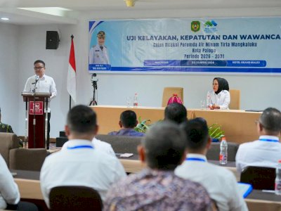 Sekda Sulsel Pimpin Uji Kelayakan Direksi Perumda Tirta Mangkaluku, Tekankan Profesionalisme