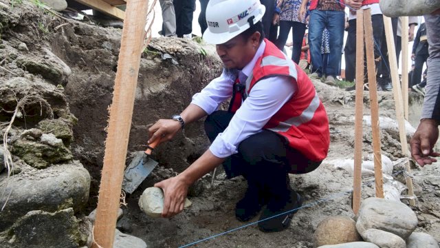 Groundbreaking Paket 4 MYP Irigasi, Gubernur Sulsel Dongkrak Produktivitas Pertanian di Luwu Raya