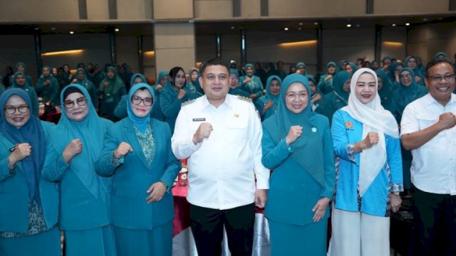 Melinda Aksa Buka Rakerda PKK Makassar 2026, Dorong Program Keluarga Inklusif dan Berkelanjutan