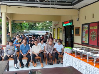 Polsek Manggala Gelar Halal Bihalal, Dirangkaikan Pelepasan Kanit Reskrim yang Pindah Tugas