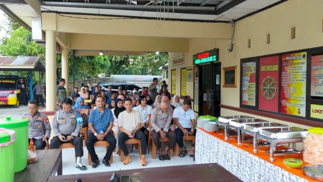 Polsek Manggala Gelar Halal Bihalal, Dirangkaikan Pelepasan Kanit Reskrim yang Pindah Tugas