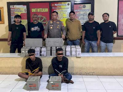 Polsek Manggala Ungkap Pencurian Baterai Tower, Dua Pelaku Diamankan