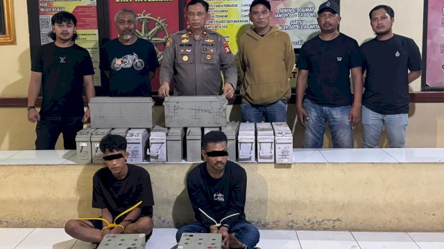 Polsek Manggala Ungkap Pencurian Baterai Tower, Dua Pelaku Diamankan