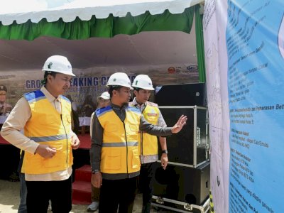 Jalan Menuju Seko Dipercepat, Gubernur Sulsel Groundbreaking Jalan Ruas Sabbang-Tallang-Sae Rongkong