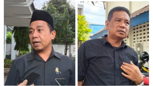 Kiri Kasrudi kanan Nasir Rurung Foto list.