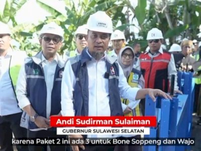 Perkuat Jaringan Irigasi, Gubernur Sulsel Groundbreaking Program MYP Irigasi di Soppeng-Bone-Wajo