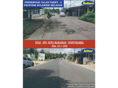 Pemprov Sulsel Genjot Proyek MYP, Sejumlah Ruas Jalan Kini Lebih Mulus dan Aman