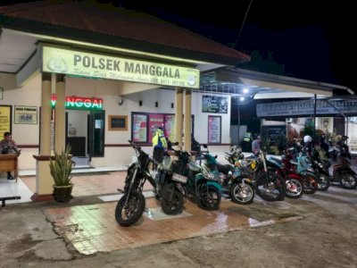 Polsek Manggala Amankan 9 Motor knalpot Brong dalam Operasi Cipta Kondisi