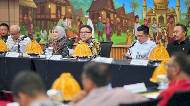 Sekda Jufri Rahman Dampingi Wagub Sulsel Bahas Stabilitas Harga Jelang Idul Adha di HLM TPID