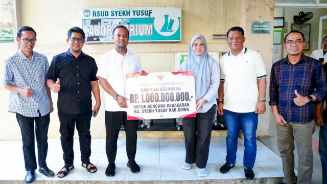 RSUD Syekh Yusuf Gowa Terbakar, Pemprov Sulsel Gelontorkan Bantuan Rp1 Miliar