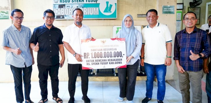 RSUD Syekh Yusuf Gowa Terbakar, Pemprov Sulsel Gelontorkan Bantuan Rp1 Miliar