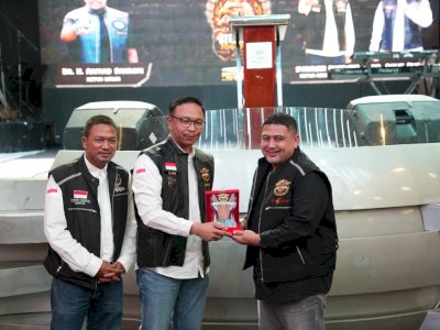 Pelantikan HDCI, Munafri Tawarkan Makassar sebagai Pusat Touring Nasional di Sulawesi