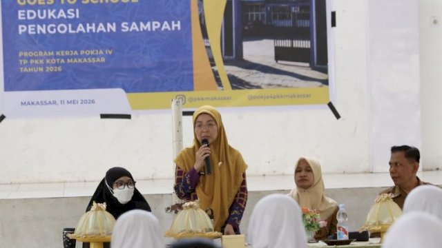 TP PKK Kota Makassar Goes to School, Ajak Siswa Kelola Sampah di Sekolah