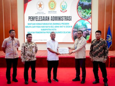 Sulsel Kebagian 25 Sapi Kurban Presiden Prabowo, Gubernur Andi Sudirman: Akan Disalurkan ke Wilayah Prioritas
