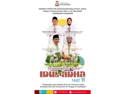 Appi dan Aliyah Akan Salat Iduladha Bersama Warga di Karebosi