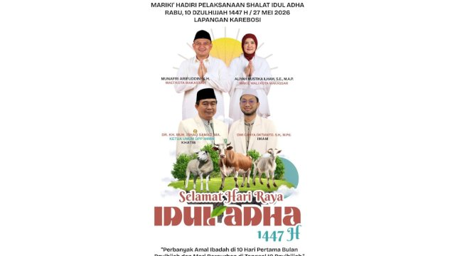Appi dan Aliyah Akan Salat Iduladha Bersama Warga di Karebosi