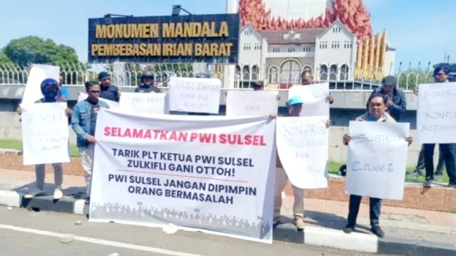 Badai di Tubuh PWI Sulsel: Forum Penyelamat Gelar Aksi, Tuntut Plt Ketua Segera Dicopot!