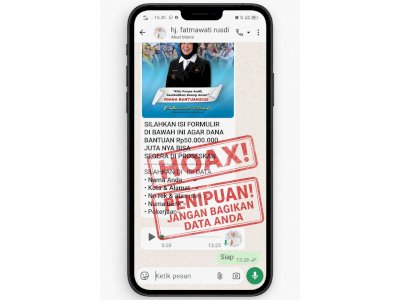 Penipuan Catut Nama Wagub Sulsel Beredar di WhatsApp, Warga Diimbau Waspada