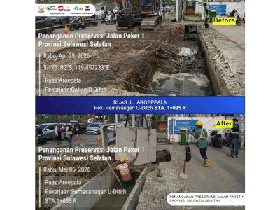 Gubernur Sulsel Update Progres MYP Infrastruktur Jalan, Ruas Hertasning hingga Bili-Bili Capai 60 Persen