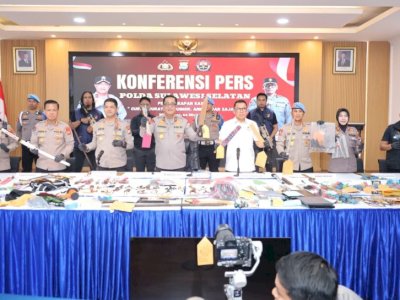 Polda Sulsel Ungkap 148 Kasus Kejahatan Jalanan, 176 Tersangka Diamankan