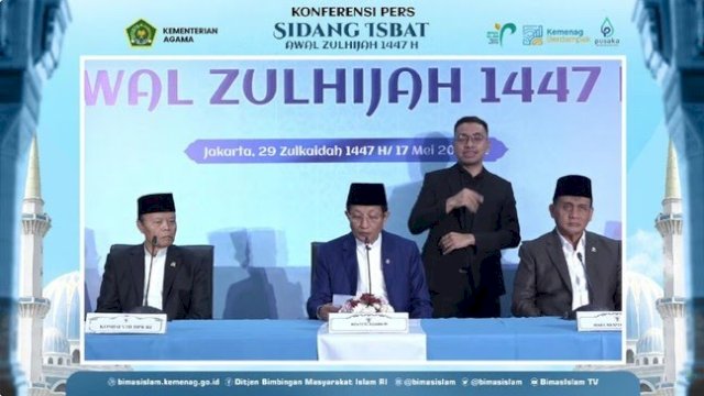 Breaking News Menag Nasaruddin Umar Umumkan Iduladha 1447 H pada 27 Mei 2026