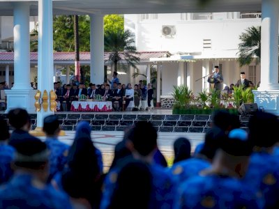 Pimpin Upacara Pancasila, Gubernur Sulsel Jawab Polemik Seleksi Paskibraka Nasional