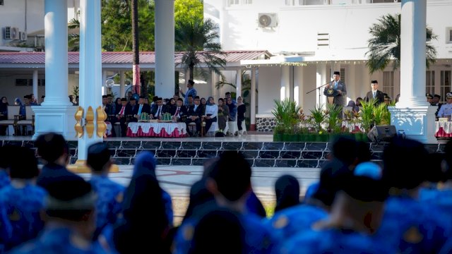 Pimpin Upacara Pancasila, Gubernur Sulsel Jawab Polemik Seleksi Paskibraka Nasional
