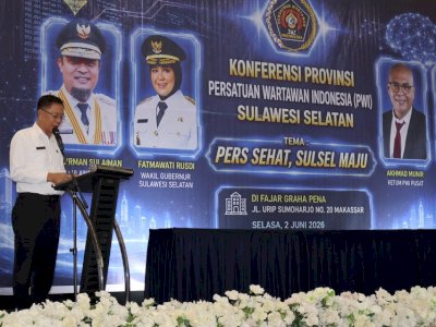 Pemprov Sulsel Apresiasi Peran Pers, Suwardi Thahir Nahkodai PWI Sulsel 2026&ndash;2031