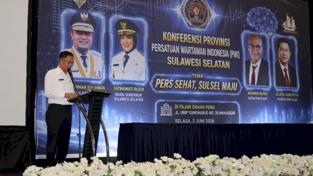 Pemprov Sulsel Apresiasi Peran Pers, Suwardi Thahir Nahkodai PWI Sulsel 2026&ndash;2031