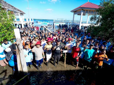 Gubernur Sulsel Tanam 1.000 Mangrove di Selayar, Perkuat Perlindungan Pesisir