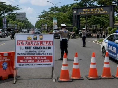 Catat! Jalan Urip Sumoharjo Makassar Ditutup Total Kamis 4 Juni, Ini Jalur Pengalihannya