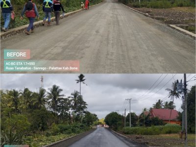 Pemprov Sulsel Percepat Proyek MYP, Ruas Jalan Strategis di Bone, Sidrap, dan Soppeng Terus Dibenahi