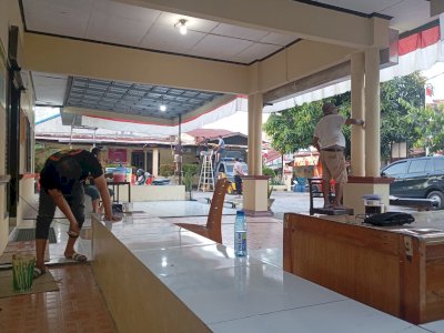 Sambut HUT Bhayangkara ke-80, Polsek Manggala Percantik Mako dan Perkuat Sinergi dengan Masyarakat
