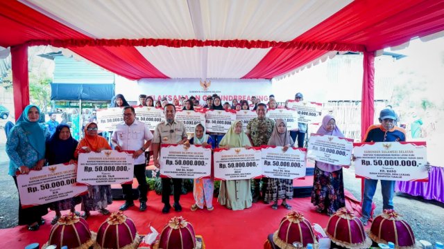 Gubernur Andi Sudirman Groundbreaking 40 Unit Rumah Layak Huni di Takalar, Gandeng TNI untuk Percepatan
