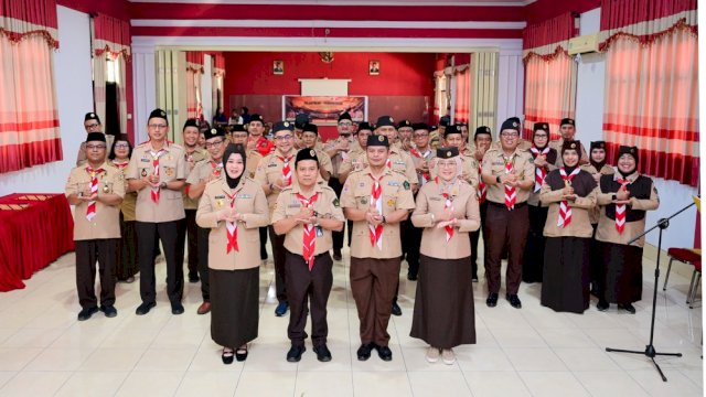 Fatmawati Rusdi Kukuhkan Pengurus Saka Wanabakti Kota Makassar Masa Bakti 2025&ndash;2030