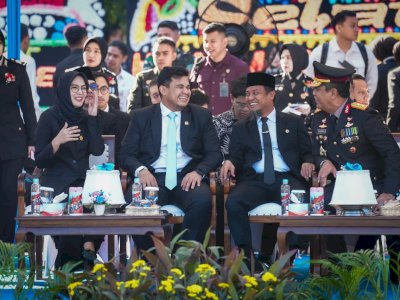 Andi Amar Hadiri HUT ke-80 Polri, sampaikan Pentingnya Polri Dekat dan Melayani Masyarakat