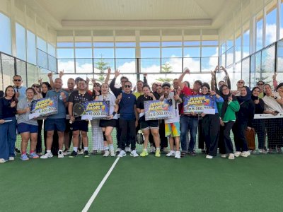 Atmosfer Kekeluargaan Warnai De Rudal Padel at Malino, Fadel/Debby Raih Gelar Juara