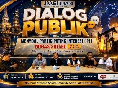 JMSI Wajo Gelar Dialog Publik: Nilai PI Migas 2,5% Tak Adil, Daerah Desak Negosiasi Ulang
